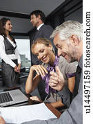 Business people at work Business people at work