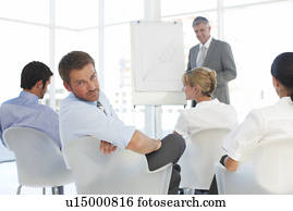 deprimido, jovem, empregado