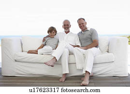 Grandfather,father and son