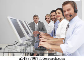 Happy team at work Happy team at work