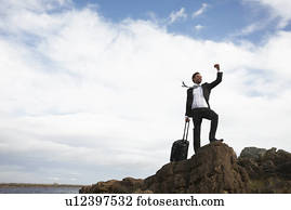 liderança, em, negócio