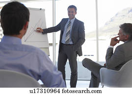 luminoso, jovem, gerente