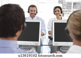 Motivated people at work Motivated people at work