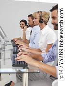 Sales people at work Sales people at work