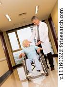 Senior woman in a wheelchair