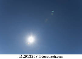 Sun on clear sky