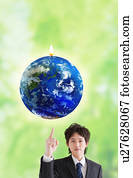 negócio, e, ecologia