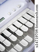 Studio shot of stenograph machine