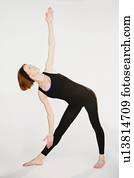 Woman doing yoga position