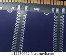 Computer memory chips, SEM