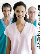 equipe funcionários médica