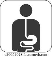 Gastroenterology symbol, artwork