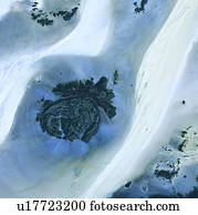 Libyan Desert outcrop, satellite image