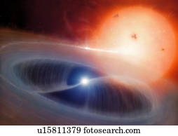 polar, binário, estrelas