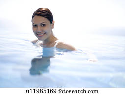 relaxado, mulher, feriado