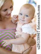 Teenage mother and baby Teenage mother and baby