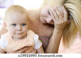 Teenage mother and baby Teenage mother and baby