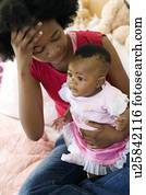 Teenage mother and baby Teenage mother and baby