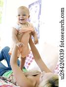 Teenage mother and baby Teenage mother and baby