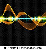abstratos, soe ondas