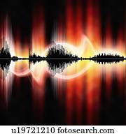 abstratos, soe ondas