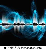 abstratos, soe ondas