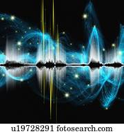 abstratos, soe ondas