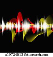 abstratos, soe ondas