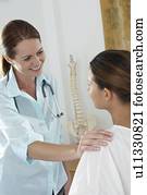 chiropractor, e, paciente