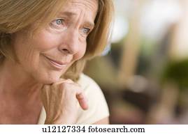 Depressed woman