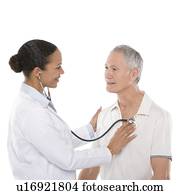 estetoscópio, exame