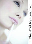 maquiagem, aplicação