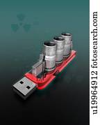 segurança dados, ilustração