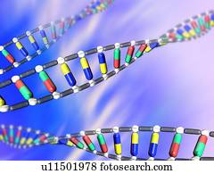 terapia gene, conceitual, artwork