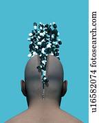 Affect of drugs on mental health, artwork