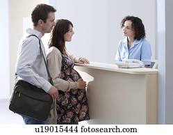 Arriving at maternity unit