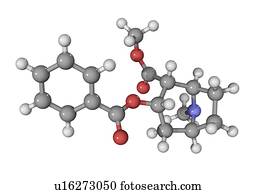 cocaína, droga, molécula