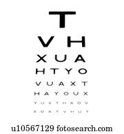 Eyesight test chart