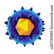 hepatite, c, vírus, artwork