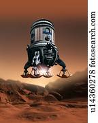 Mars exploration, artwork