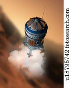 Mars exploration, artwork