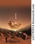 Mining on Mars, artwork