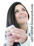 mulher, escutar música