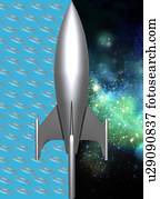 Space exploration, conceptual artwork