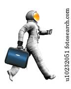 Space tourist, conceptual artwork