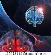 Brain research, conceptual artwork