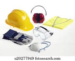 construção, worker's, equipamento segurança