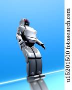 humanoid, robô, artwork