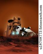 Mars exploration, artwork