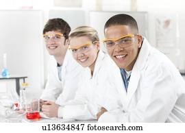 pupilas, em, um, ciência, lição